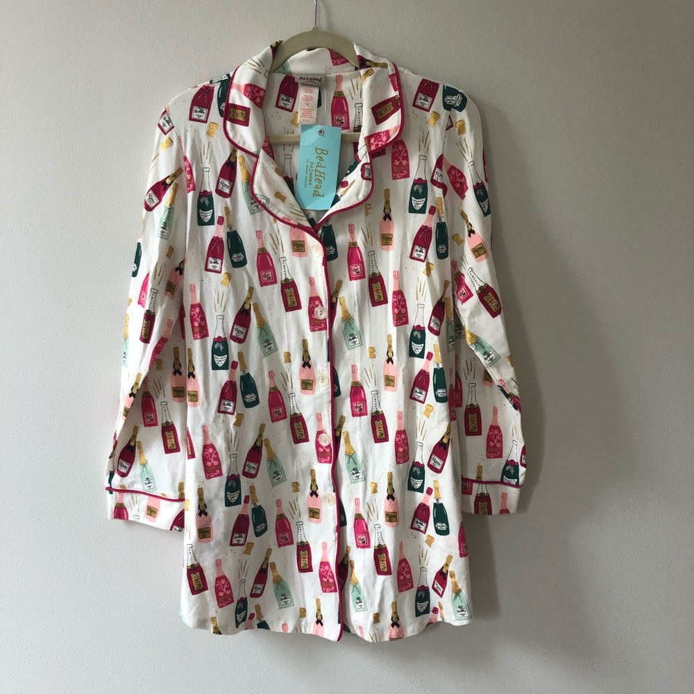 NWT Bedhead Champagne bottle nightshirt